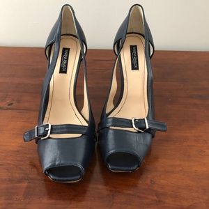 Maria Rinaldi Navy Blue Heels